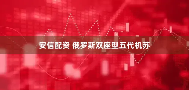 安信配资 俄罗斯双座型五代机苏